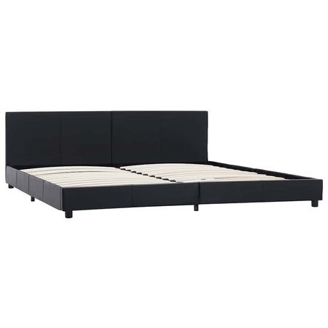 Vidaxl bedframe kunstleer zwart 180x200 cm