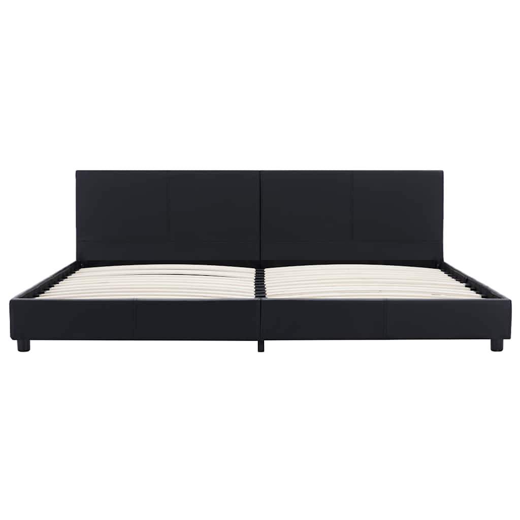 Vidaxl bedframe kunstleer zwart 180x200 cm