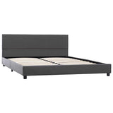 Vidaxl bedframe kunstleer grijs 160x200 cm
