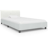 Vidaxl bedframe kunstleer wit 90x200 cm
