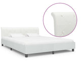 Vidaxl bedframe kunstleer wit 160x200 cm