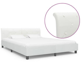 Vidaxl bedframe kunstleer wit 160x200 cm
