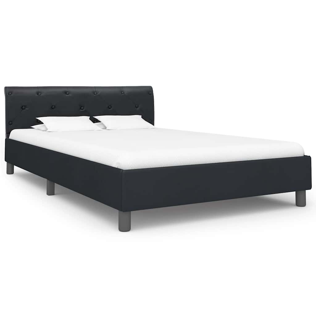 Vidaxl bedframe kunstleer zwart 140x200 cm