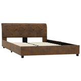 Vidaxl bedframe kunstsuède bruin 120x200 cm