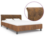Vidaxl bedframe kunstsuède bruin 140x200 cm