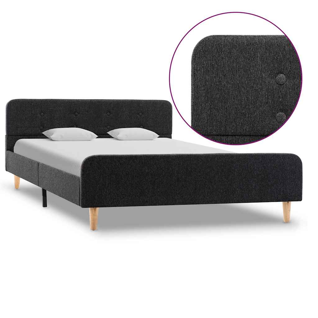 Vidaxl bedframe jute donkergrijs 120x200 cm