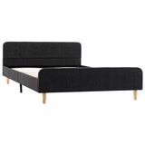 Vidaxl bedframe jute donkergrijs 120x200 cm