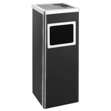 Vidaxl Ashtray Trash Hotel 36 L en acier noir