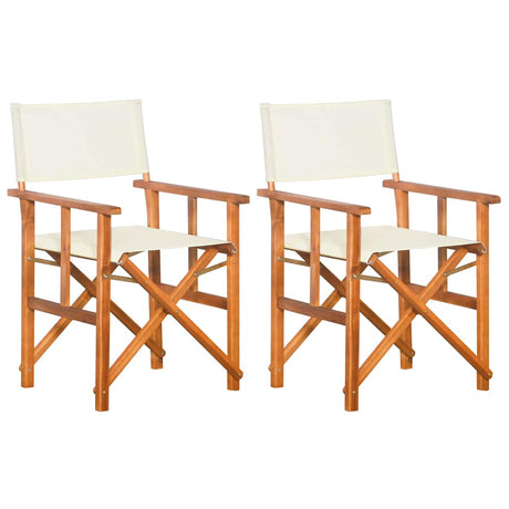 Vidaxl regisseursstoelen 2 st massief acaciahout