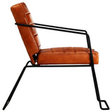 Vidaxl fauteuil echt leer tan