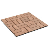 Vidaxl 22 St Terrace -fliser 30x30 cm 2 m² HKC brun