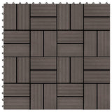 Vidaxl 22 ST Terrace Tiles 30x30 cm 2 m² hkc tmavě hnědá