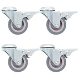 Vidaxl 12 st swivel wheels with bolt holes 50 mm