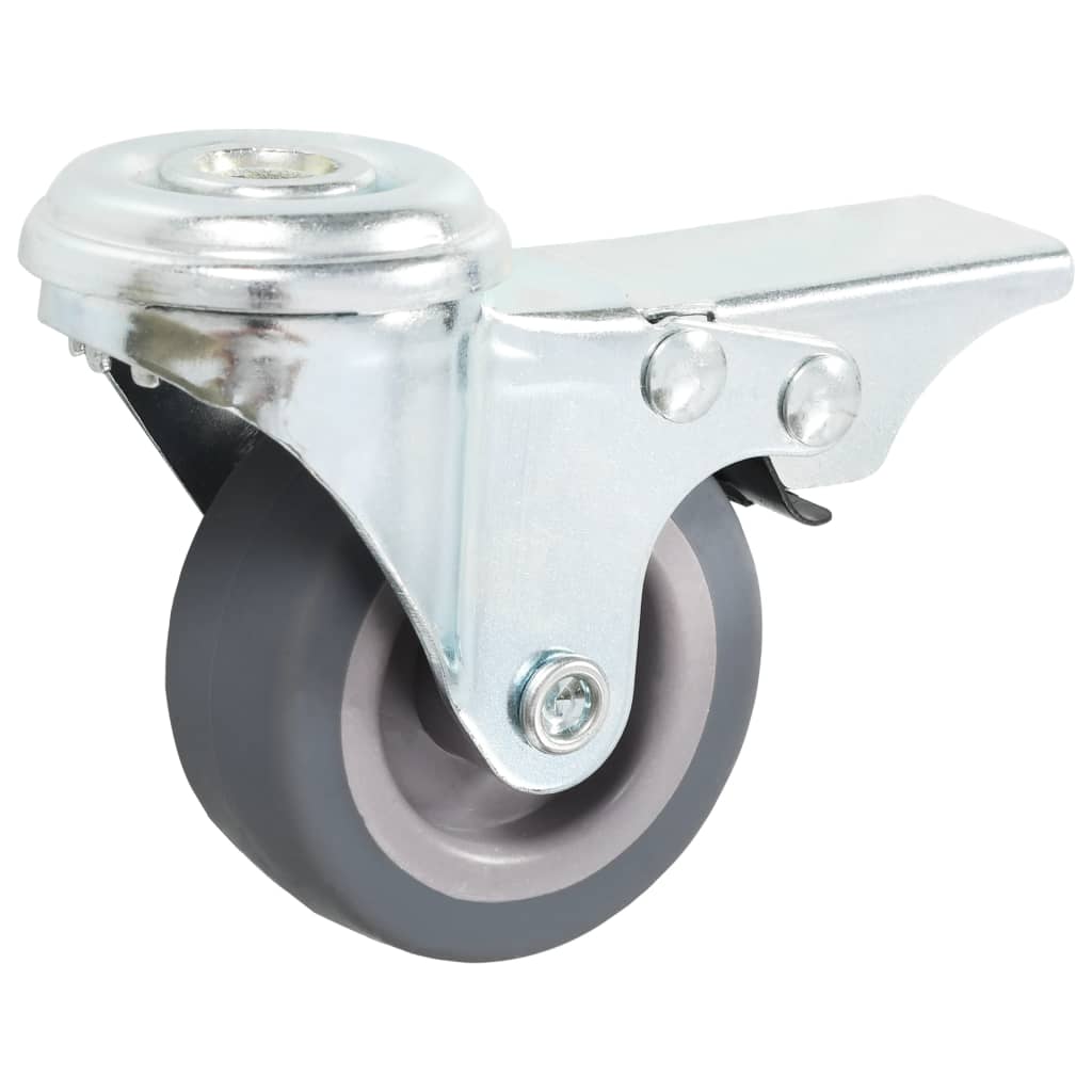 Vidaxl 16 St Swivel Wheels med bolthull 50 mm