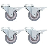 Vidaxl 24 St Swivel Wheels med bolthull 50 mm