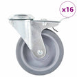 Vidaxl 16 st zwenkwielen met boutgaten 100 mm