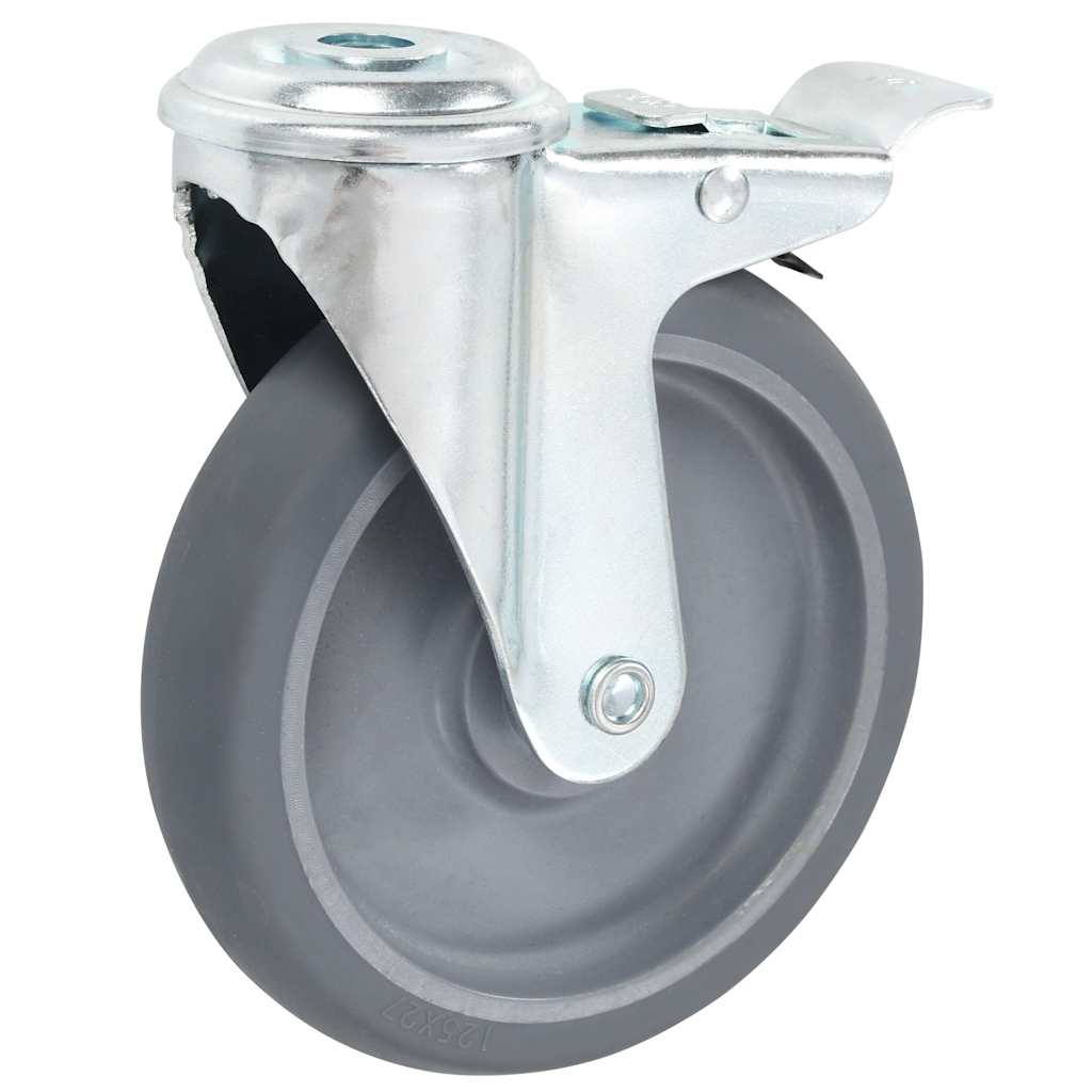 Vidaxl 32 st zwenkwielen met boutgaten 125 mm