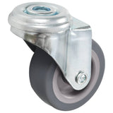 Vidaxl 8 st zwenkwielen met boutgaten 50 mm