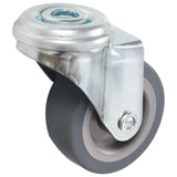 Vidaxl 12 st zwenkwielen met boutgaten 50 mm