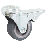 Vidaxl 16 st zwenkwielen met boutgaten 50 mm