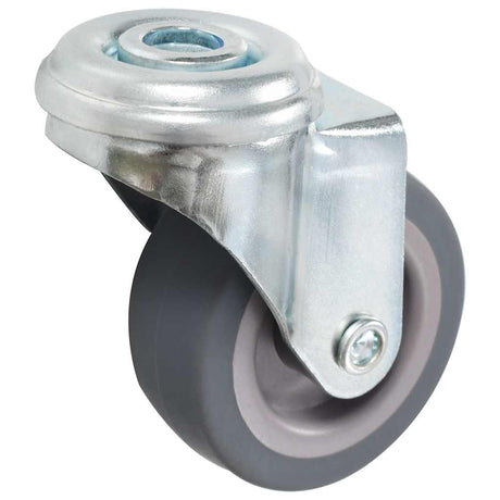 Vidaxl 16 st zwenkwielen met boutgaten 50 mm