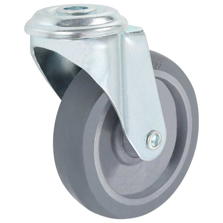 Vidaxl 8 st zwenkwielen met boutgaten 100 mm