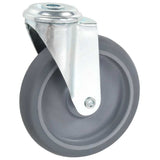 Vidaxl 12 st zwenkwielen met boutgaten 125 mm