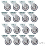 Vidaxl 72 st zwenkwielen 50 mm