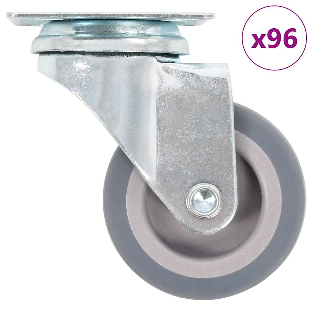 Vidaxl 96 st zwenkwielen 50 mm