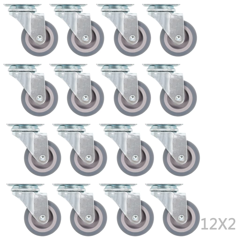 Vidaxl 144 St Swivel Wheels 50 mm