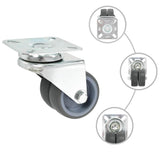 Vidaxl 32 st zwenkwielen dubbel 50 mm