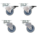 Vidaxl 12 st swivel wheels double 50 mm