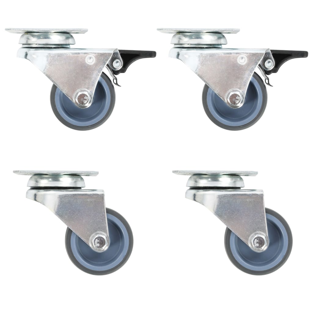 Vidaxl 32 St Swivel Wheels Double 50 mm