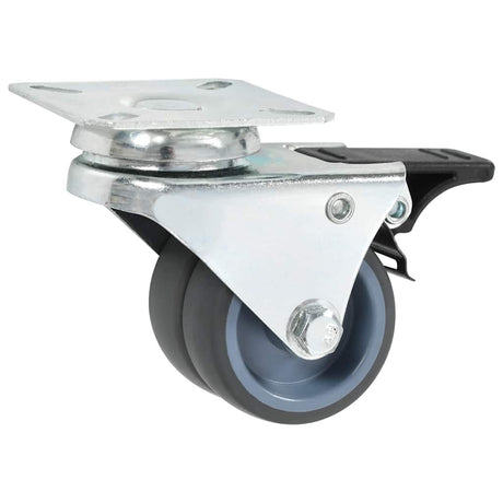 Vidaxl 32 st zwenkwielen dubbel 50 mm