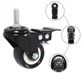 VidaXL Swivel Wielen 16 st with brakes 50 mm