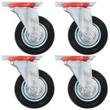 Vidaxl 12 st swivel wheels 100 mm