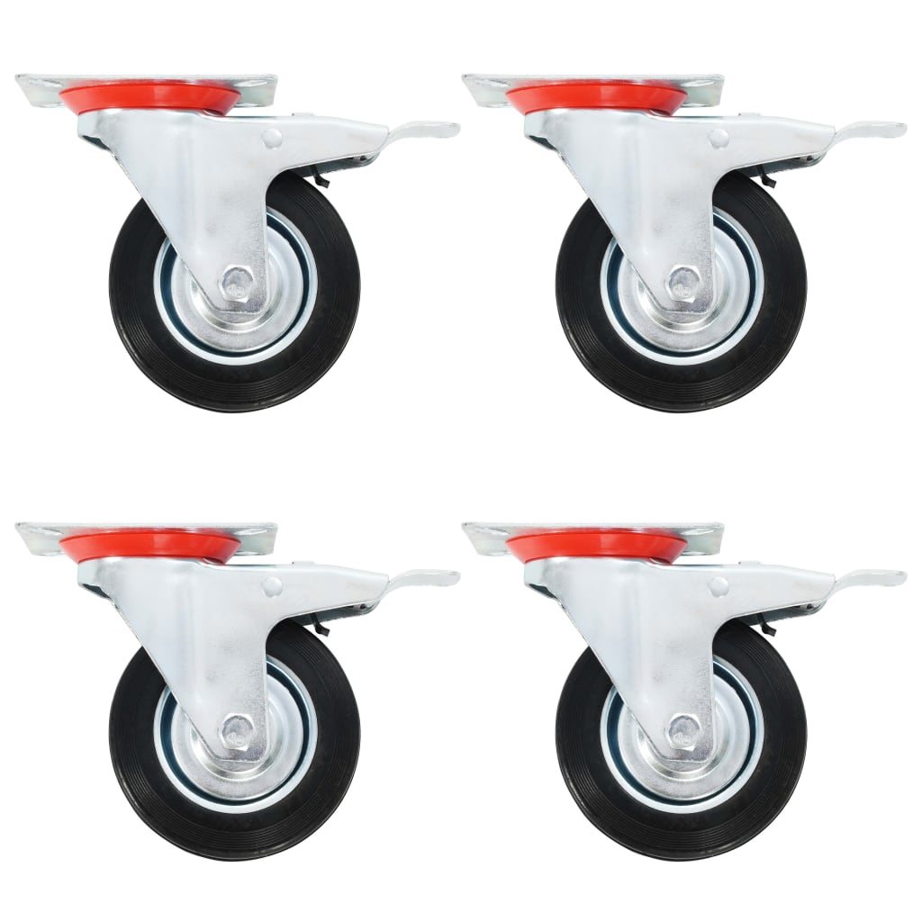 Vidaxl 12 ST Swivel Wheels 100 mm