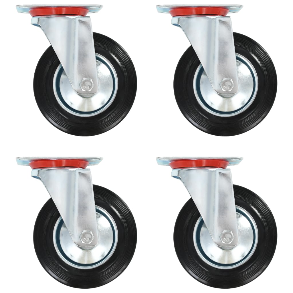 Vidaxl 12 St Swivel Wheels 160 mm