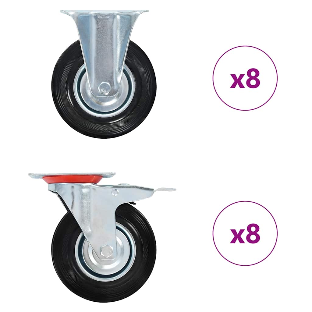 Vidaxl 16 st wielen 125 mm