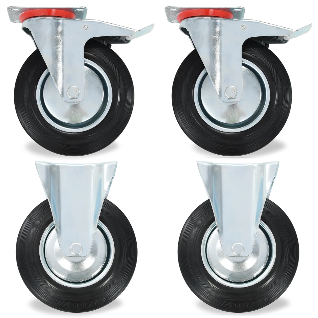 Vidaxl 24 St Wheels 200 mm