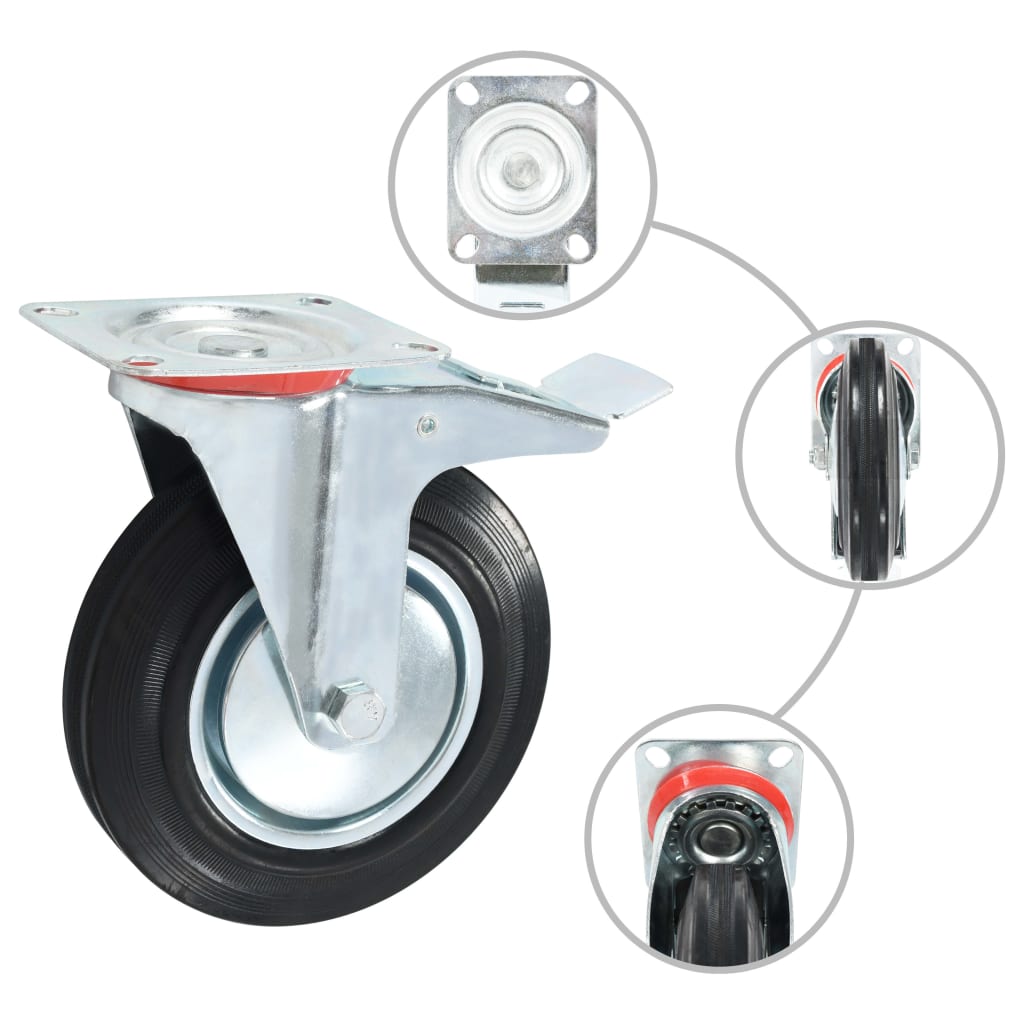 Vidaxl 24 St Wheels 200 mm