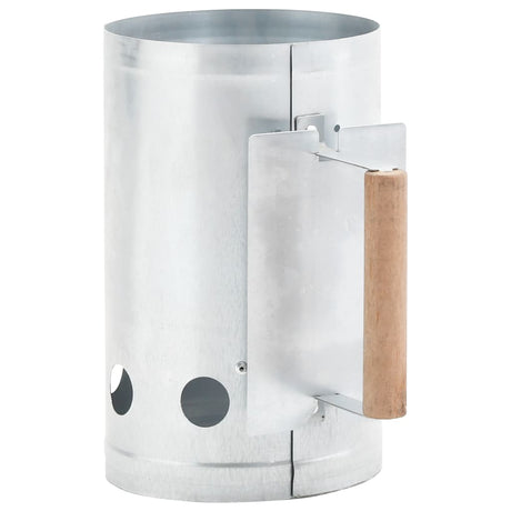 Vidaxl houtskoolstarter gegalvaniseerd staal