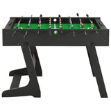 Vidaxl voetbaltafel inklapbaar 121x61x80 cm zwart