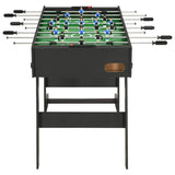 Vidaxl voetbaltafel inklapbaar 121x61x80 cm zwart