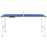 Vidaxl bordtennisbord med netto 5 fot 152x76x66 cm blått