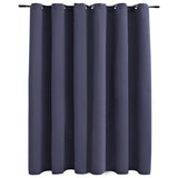 Vidaxl rideau accablant avec des anneaux métalliques 290x245 cm anthracite