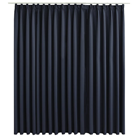 Vidaxl gordijn verduisterend met haken 290x245 cm antraciet