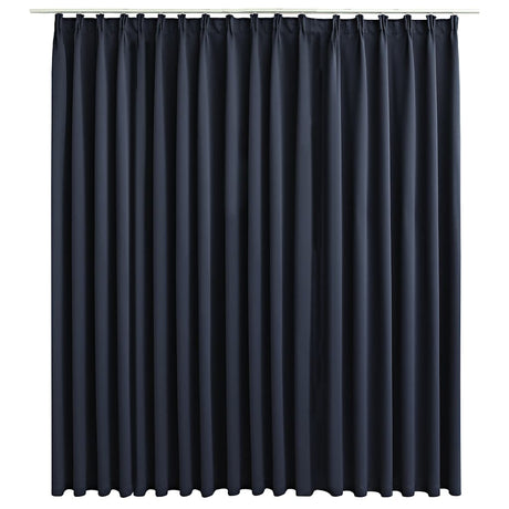Vidaxl gordijn verduisterend met haken 290x245 cm antraciet