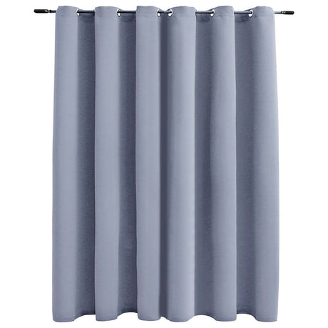 Vidaxl gordijn verduisterend met metalen ringen 290x245 cm grijs