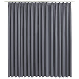 Vidaxl Curtain Blackout s háčky 290x245 cm šedá